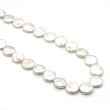 16-17mm Natural Freshwater Pearl Loose Beads Round Perforated Irregular Face Jew