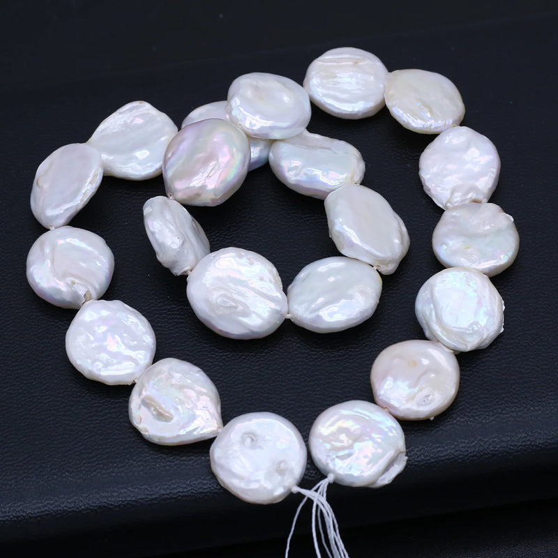 16-17mm Natural Pearl Bead Round Shape Baroque Pearl Loose Beaded