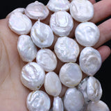 16-17mm Natural Pearl Bead Round Shape Baroque Pearl Loose Beaded