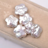 16-17mm Plum Flower Shaped Pearl Loose Bead Freshwater Baroque Nucleated