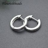 Smooth Plated Nickel Circle Hoop Earrings for Women Jewelry