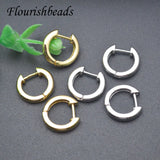 Smooth Plated Nickel Circle Hoop Earrings for Women Jewelry