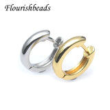 Smooth Plated Nickel Circle Hoop Earrings for Women Jewelry