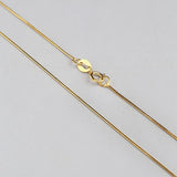 925 Sterling Silver Snake Female Necklace Chain 0.7mm Three Colors