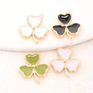 14K Brass Flowers Charms Pendants Crafting Supplies