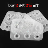 Animal Ring Crystal Resin Mold For Rabbit Deer Unicorn Rings DIY Jewelry