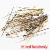 Eye Head Pins 7 Colors Plated for Jewelry Making Supplies