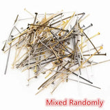 Flat Head Pins Gold/Silver/Rhodium 16-50mm Jewelry Findings DIY Supplies