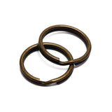 50pcs/lot Metal Key Holder Split Rings Unisex Keyring Keychain Keyfob