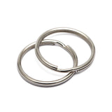 50pcs/lot Metal Key Holder Split Rings Unisex Keyring Keychain Keyfob