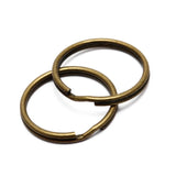 50pcs/lot Metal Key Holder Split Rings Unisex Keyring Keychain Keyfob