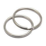 50pcs/lot Metal Key Holder Split Rings Unisex Keyring Keychain Keyfob