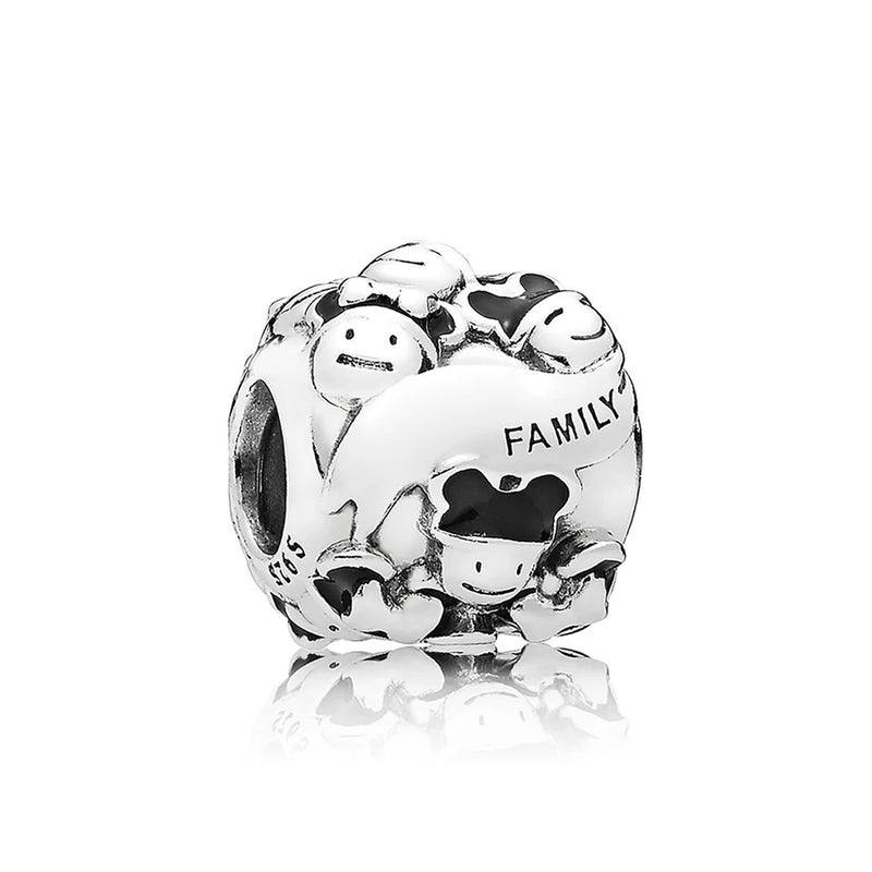 925 Silver Heart/Poker/Cup Beads Kids Jewelry