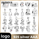 Set of 16 Sterling Silver 925 Beads & Pendants for Jewelry Making