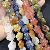 Natural Plum Blossom Agates Jades Quartz Beads for Jewelry Making