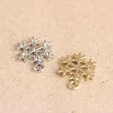 Glazing Alloy Snowflake Style Earring Necklace Pendant Charms 50Pcs