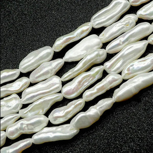 10Pcs Baroque Freshwater Pearl Strand Earring Charms Jewelry Beads