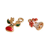 Christmas Deer Style KC Alloy Pendants Charms Jewelry Making Findings