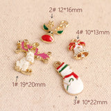Christmas Deer Style KC Alloy Pendants Charms Jewelry Making Findings