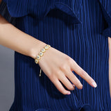 Adjustable Large Stone Bracelet & Bangle