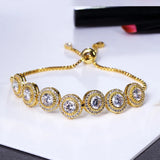 Adjustable Large Stone Bracelet & Bangle