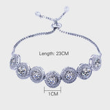 Adjustable Large Stone Bracelet & Bangle