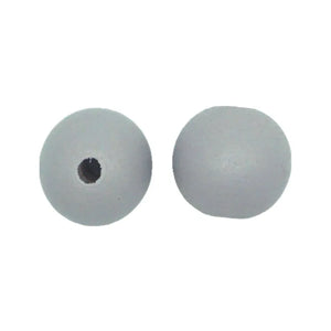 Maple Wooden Beads Round Balls Wood Charms Pink Grey