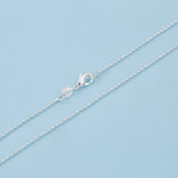 925 Sterling Silver BEADS Necklace Chain Unisex Jewelry 10Pcs
