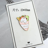 16-30MM 50Pcs Glazing KC Alloy Cat Cake Fruits Style Pendants Jewelry Charms