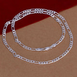 925 Silver 4MM Chain Necklace for Women Men