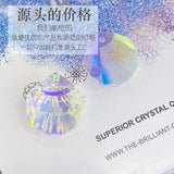 Crystal Shell Beads Pendant Colored Glass for DIY Jewelry Making