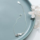 16+3cm Cat Moon Light Stone Bracelet 925 Sterling Silver Animal Jewelry