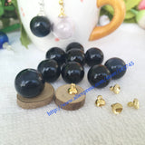 16*4mm Glass Bubble & 6mm Cap DIY Glass Perfume Pendant