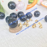 16*4mm Glass Bubble & 6mm Cap DIY Glass Perfume Pendant