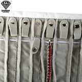 16 Bits Velvet Jewelry Roll Bag Gray Pendant Bracelet Storage