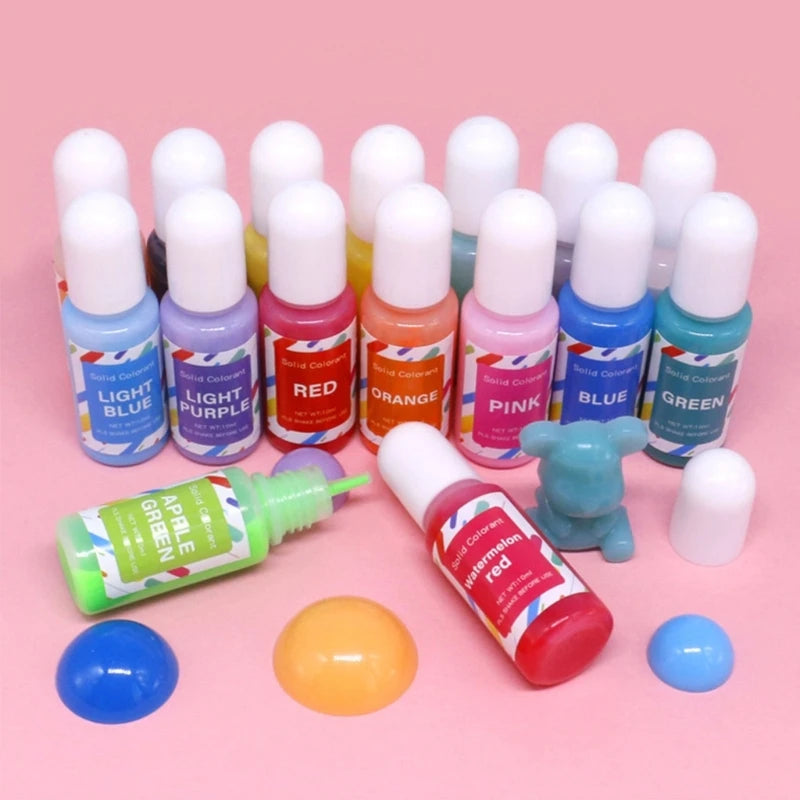 16 Resin Pigment Liquid Colorant Dye Epoxy Resin DIY Making Crafts