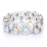 Crystal Cuff Bangles Tear Drop Bracelet Women Stretch Bangle Indian Bridal