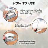 DIY Bracelet Bending Bar Kit w/ Aluminum Bracelet Blanks