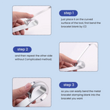 DIY Bracelet Bending Bar Kit with Aluminum Blanks for Jewelry Making