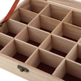 16 Grids Unfinished Wood Stash Box DIY Jewelry Storage Chest
