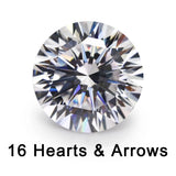 16 Hearts & 16 Arrow Cut CZ Crystals Loose Beads Stone Synthetic Gemstone