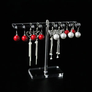 16 Holes Earring Stand Jewelry Organizer Chains Earring Hanging Case