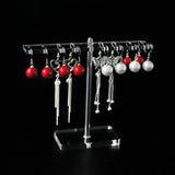 16 Holes Earring Stand Jewelry Organizer Chains Earring Hanging Case