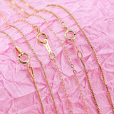 14KGF Round O Chain Box Chain Snake Chain For Jewelry Making DIY Necklace