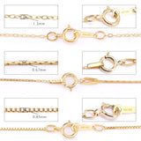 14KGF Round O Chain Box Chain Snake Chain For Jewelry Making DIY Necklace