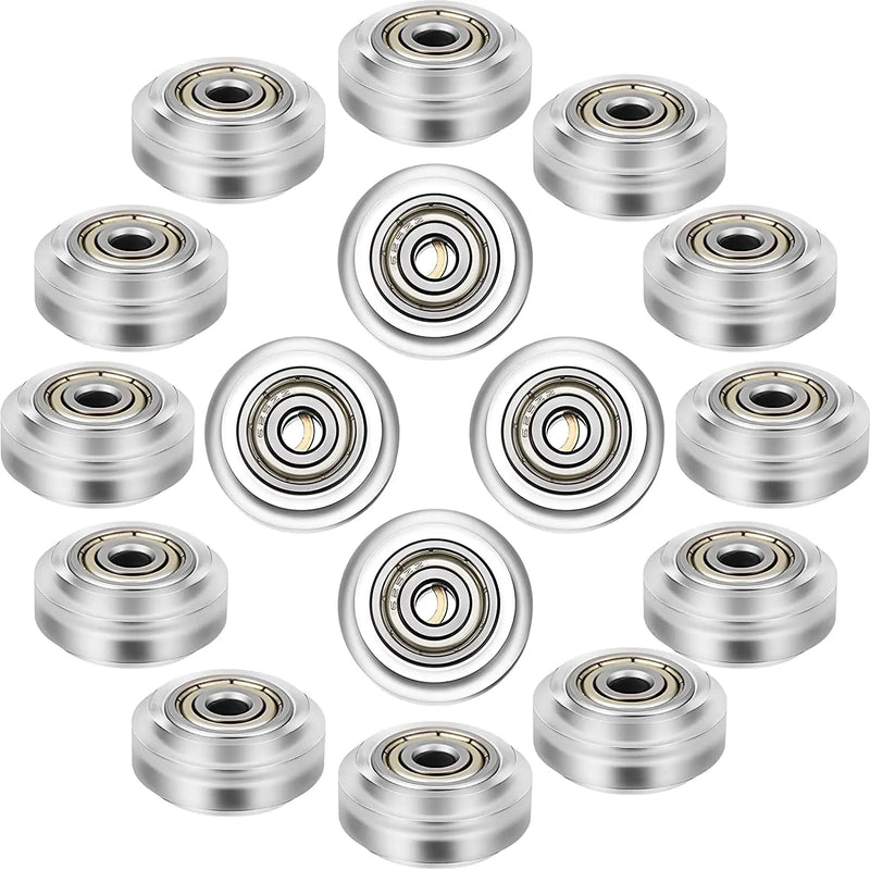 16 Pcs 3D Printer PC Pulley Wheels 625Zz Linear for CR10, 3, and More