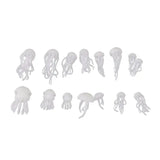 16 Pcs Crystal Ocean Resin Jellyfish Modeling for Jewelry Tools