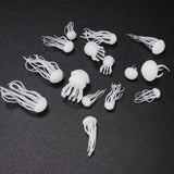 16 Pcs Crystal Ocean Resin Jellyfish Modeling for Jewelry Tools