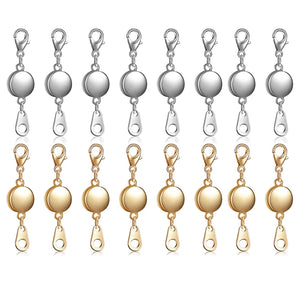 16 Pcs Locking Magnetic Jewelry Clasp Round Necklace Bracelet Extender