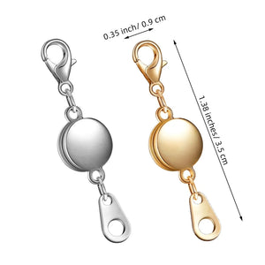 16 Pcs Locking Magnetic Jewelry Clasp Round Necklace Bracelet Extender